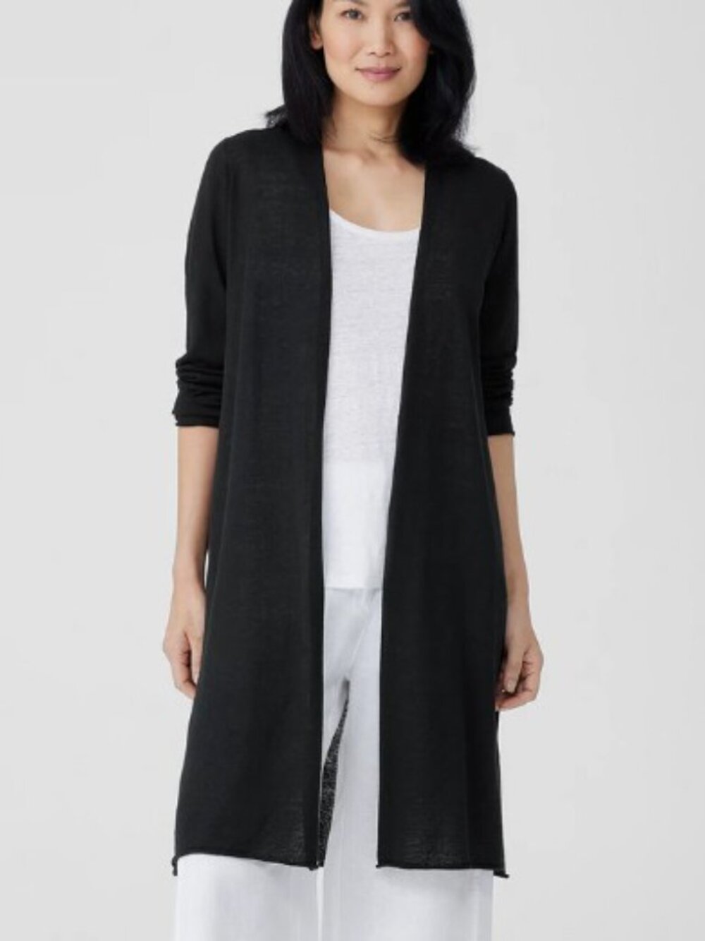 Cotton On Women's Size Small Black Drape Front Open Cardigan Lightweight